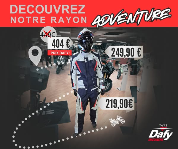 Dafy Moto Angoulême équipe les vrais explorateurs du bitume et des pistes